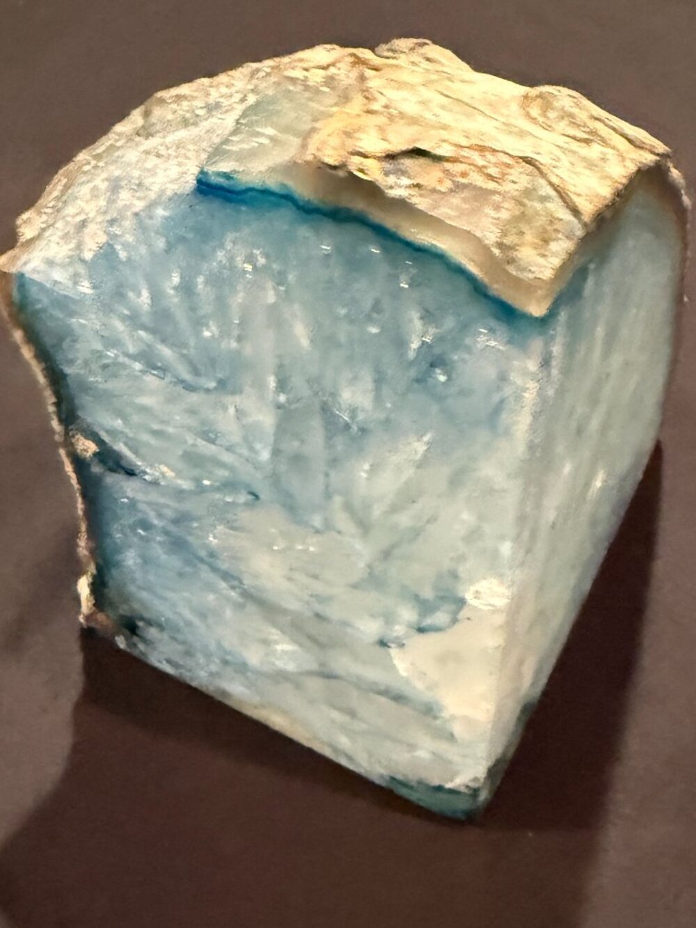 Blue Agate Crystal Geode - 4.9 lbs